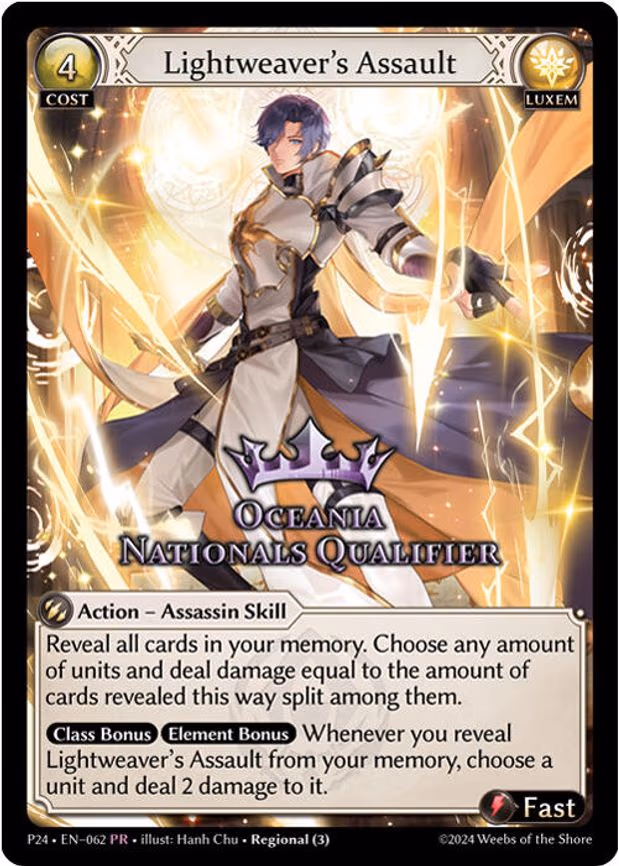 Lightweaver's Assault (Oceania Nationals Qualifier) - Promo (062)