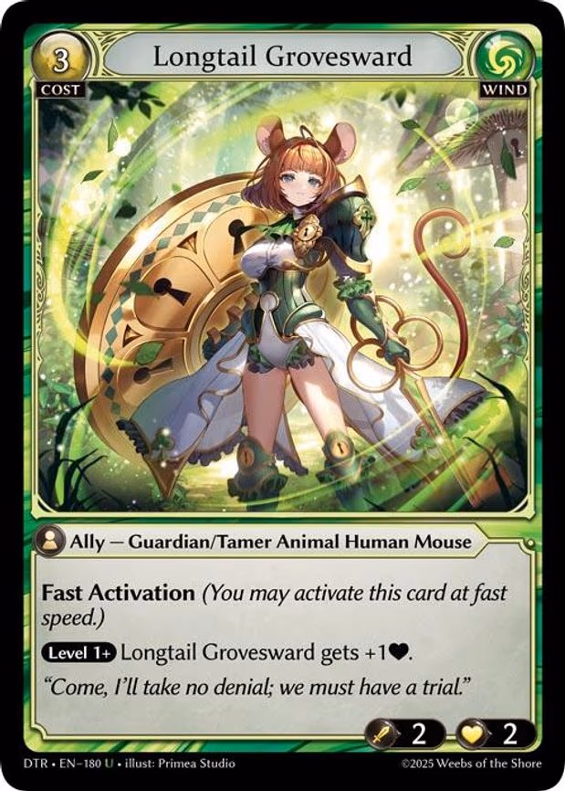 Longtail Grovesward - Uncommon (180)