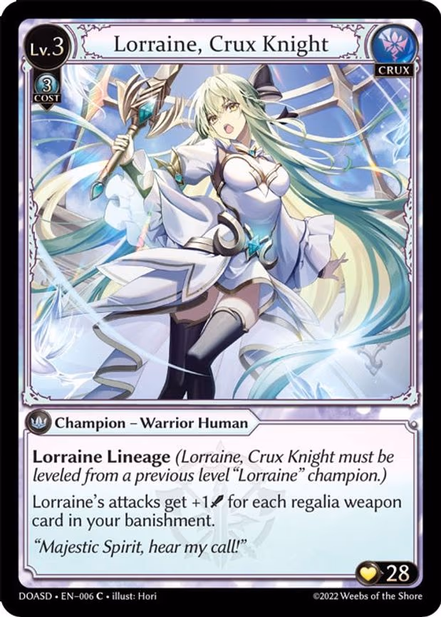 Lorraine, Crux Knight