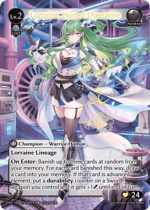 Lorraine, Honed Operative - Collector Super Rare (009)