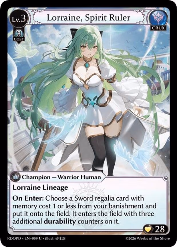 Lorraine, Spirit Ruler