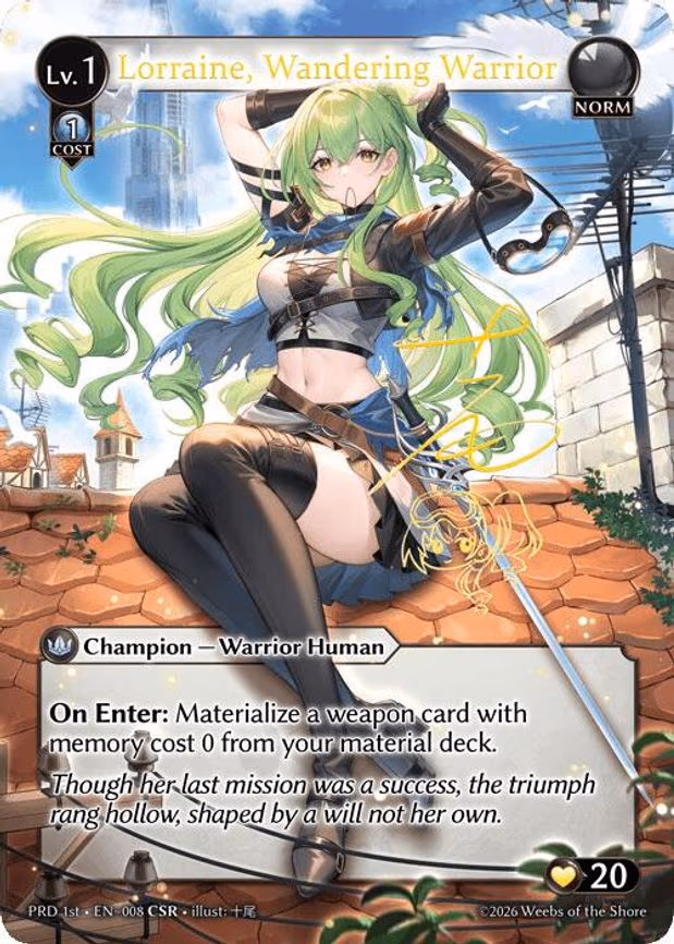 Lorraine, Wandering Warrior - Collector Super Rare (008)