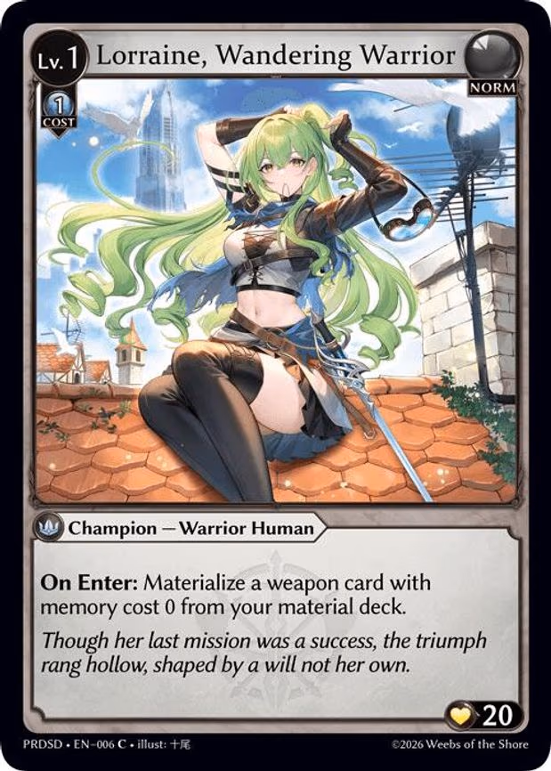 Lorraine, Wandering Warrior - Common (006)