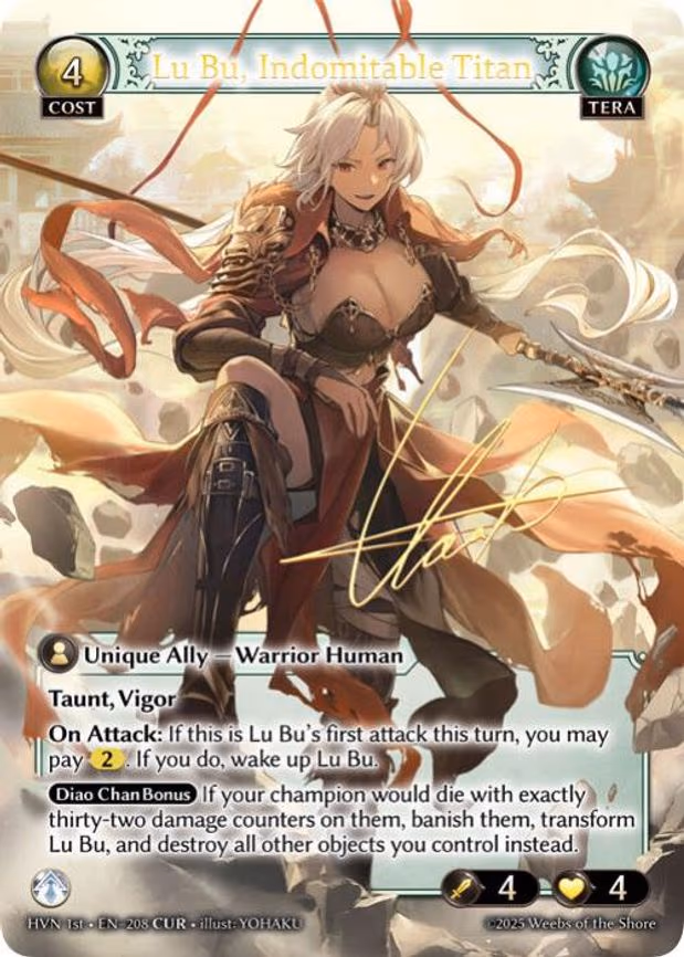 Lu Bu, Indomitable Titan - Collector Ultra Rare (208)