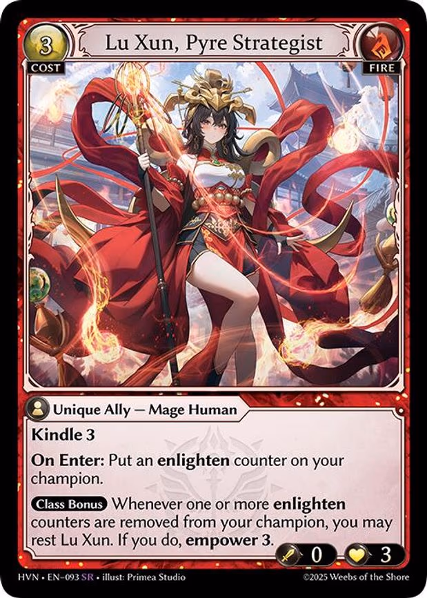 Lu Xun, Pyre Strategist - Super Rare (093)