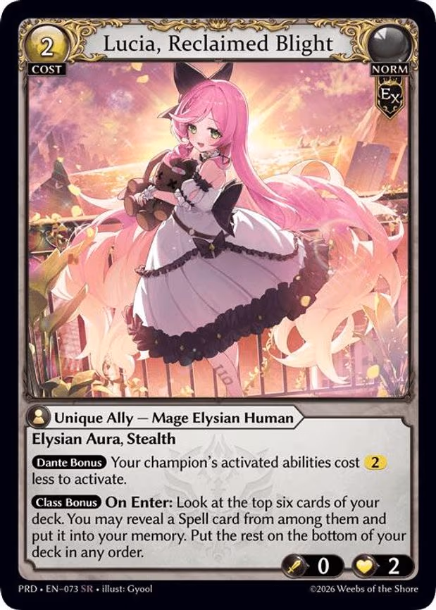Lucia, Reclaimed Blight - Super Rare (073)