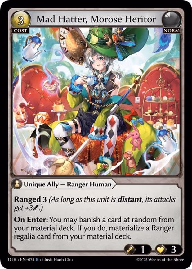 Mad Hatter, Morose Heritor - Rare (075)