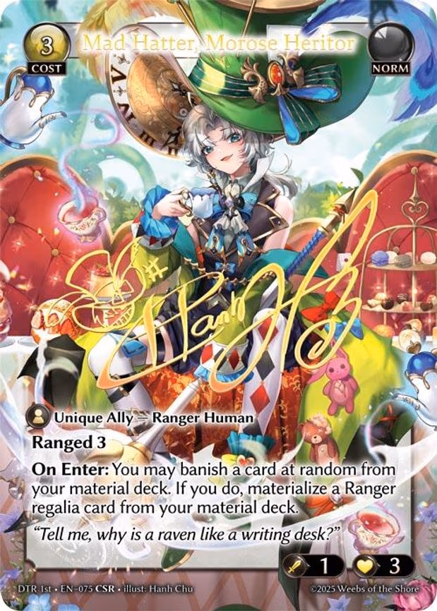 Mad Hatter, Morose Heritor - Collector Super Rare (075)