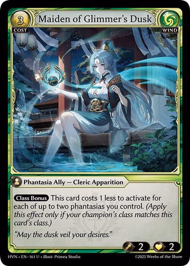 Maiden of Glimmer's Dusk - Uncommon (161)