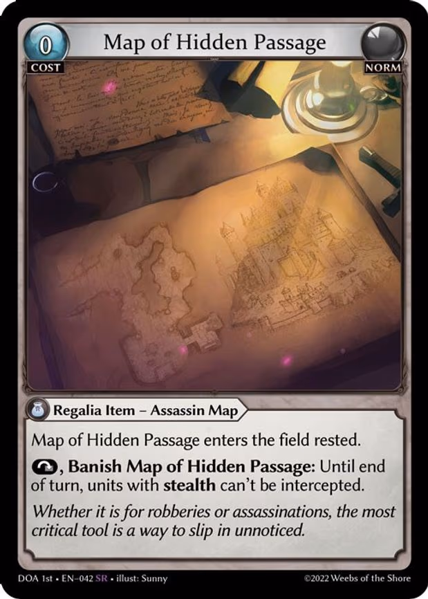 Map of Hidden Passage - Super Rare (042)