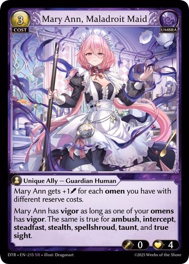Mary Ann, Maladroit Maid - Super Rare (215)