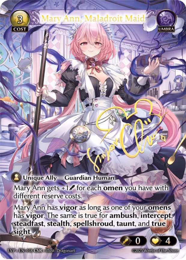 Mary Ann, Maladroit Maid