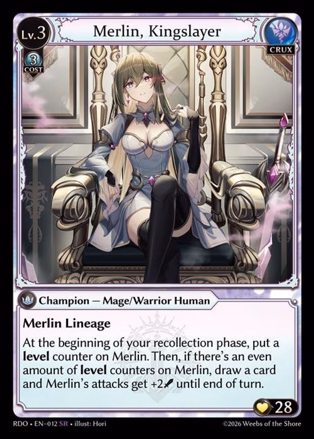 Merlin, Kingslayer - Super Rare (012)