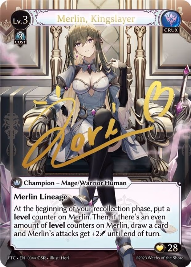 Merlin, Kingslayer - Collector Super Rare (004A)