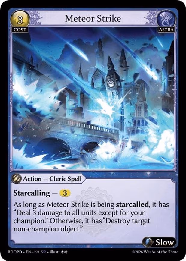 Meteor Strike - Super Rare (191)