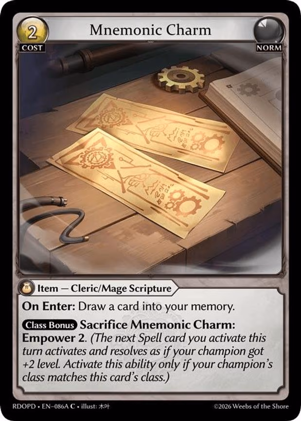 Mnemonic Charm (86A) - Common (086A)