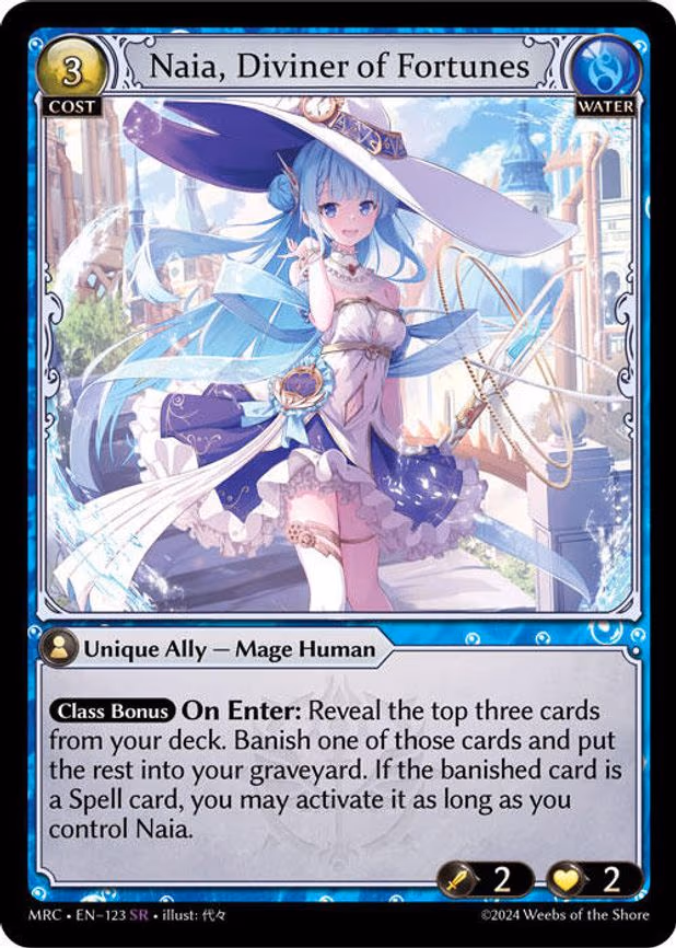 Naia, Diviner of Fortunes - Super Rare (123)