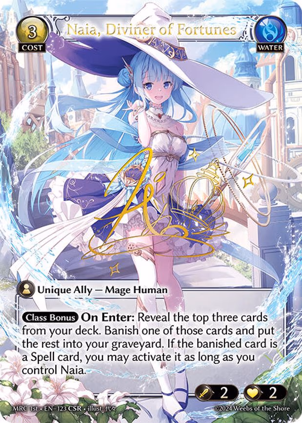 Naia, Diviner of Fortunes - Collector Super Rare (123)
