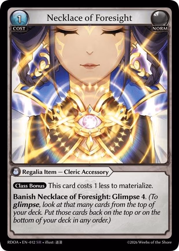 Necklace of Foresight - Super Rare (012)