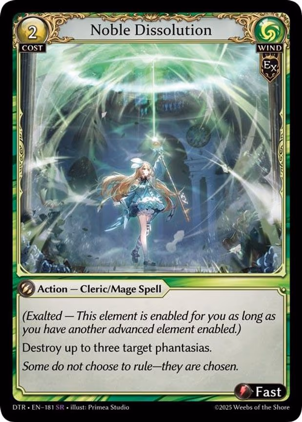 Noble Dissolution - Super Rare (181)
