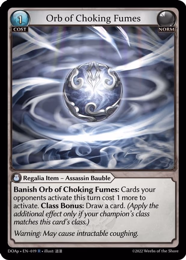 Orb of Choking Fumes - Rare (019)