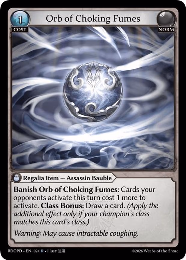 Orb of Choking Fumes - Rare (024)