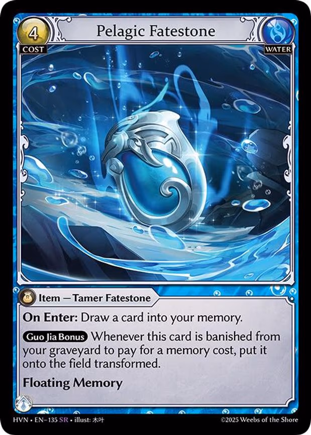 Pelagic Fatestone // Slick Torrentrider - Super Rare (135)