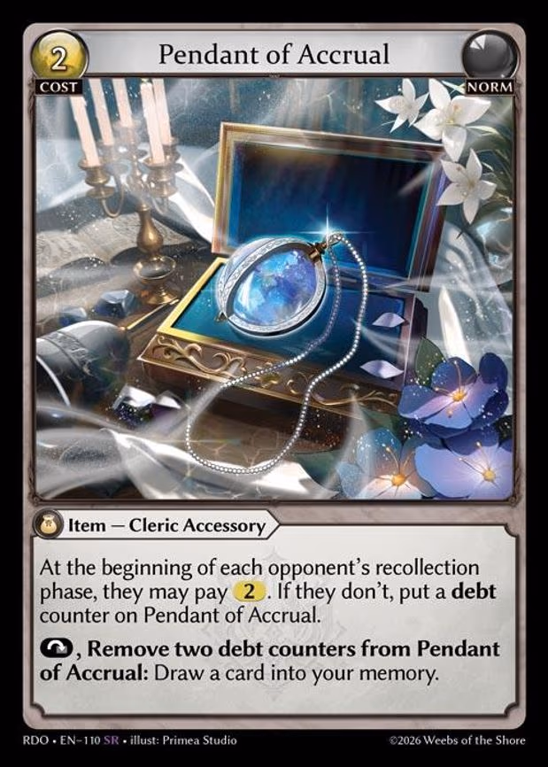 Pendant of Accrual - Super Rare (110)