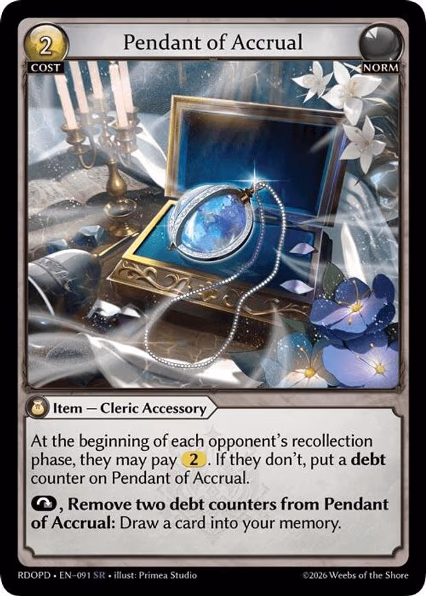 Pendant of Accrual - Super Rare (091)
