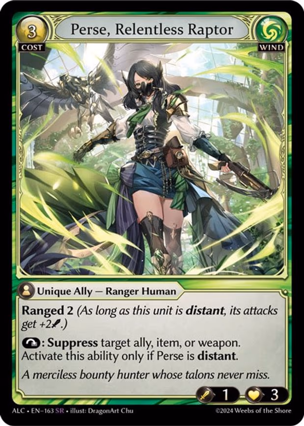 Perse, Relentless Raptor