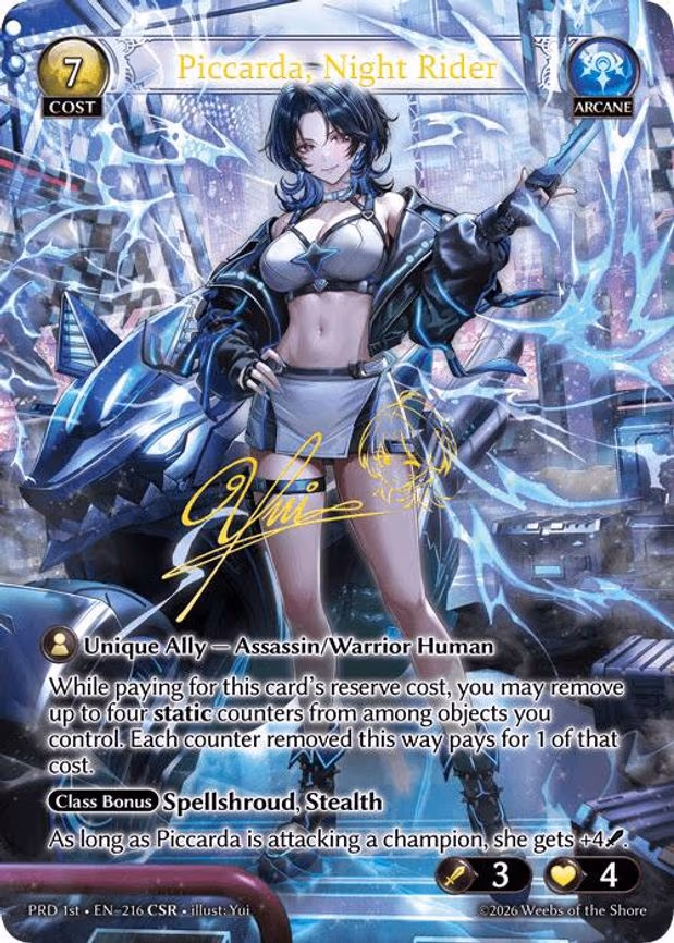 Piccarda, Night Rider - Collector Super Rare (216)