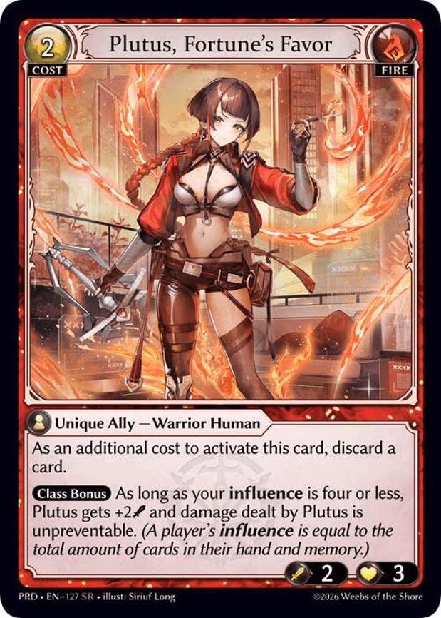 Plutus, Fortune's Favor