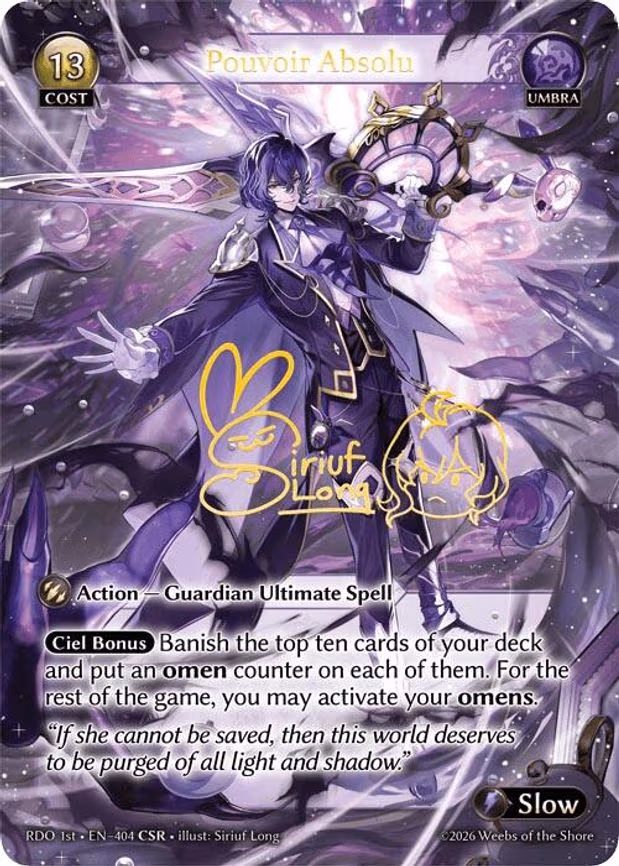 Pouvoir Absolu - Collector Super Rare (404)