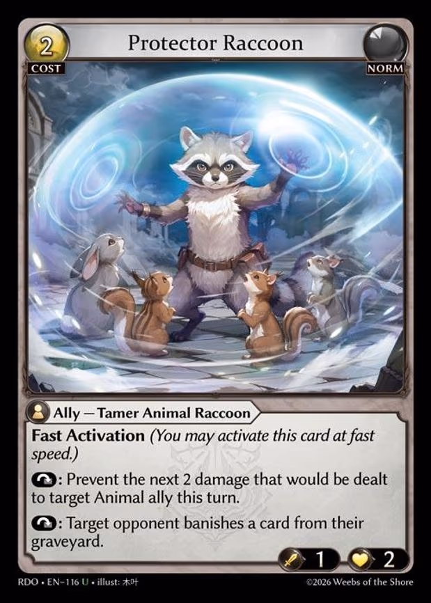 Protector Raccoon - Uncommon (116)