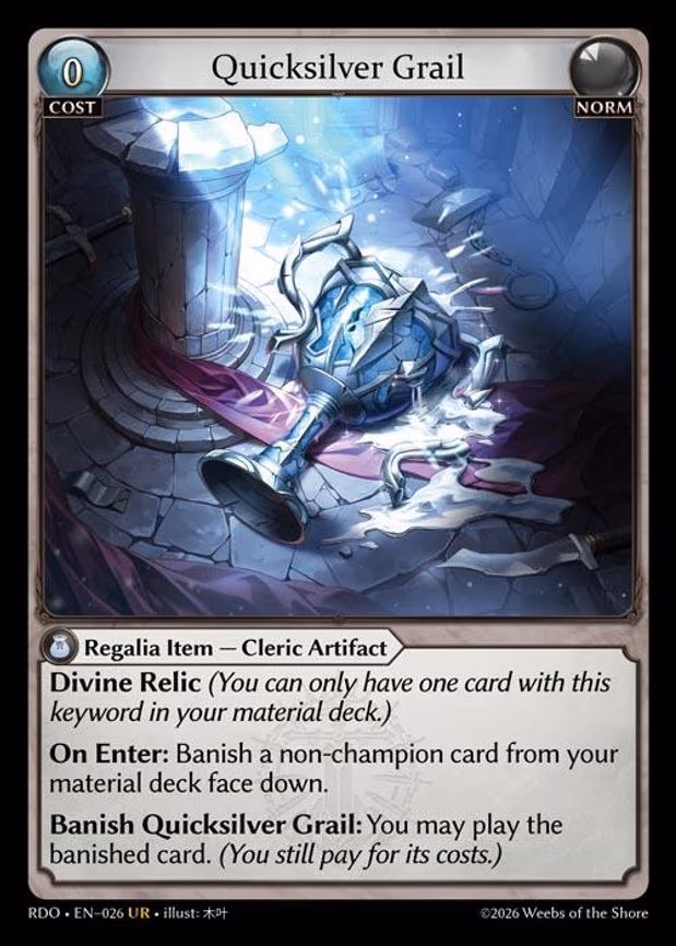 Quicksilver Grail - Ultra Rare (026)