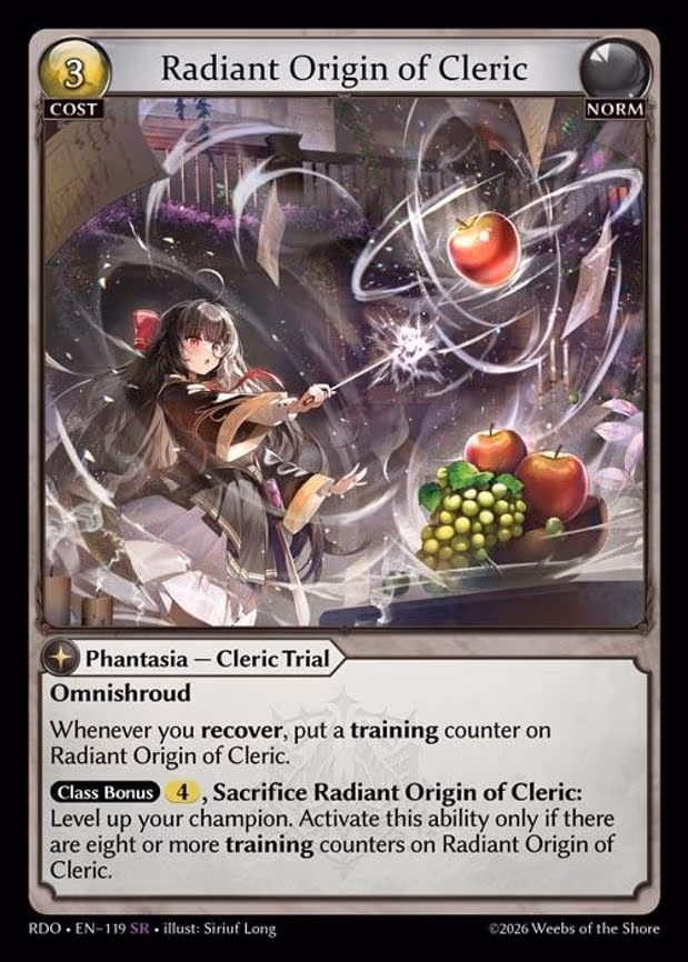 Radiant Origin of Cleric - Super Rare (119)
