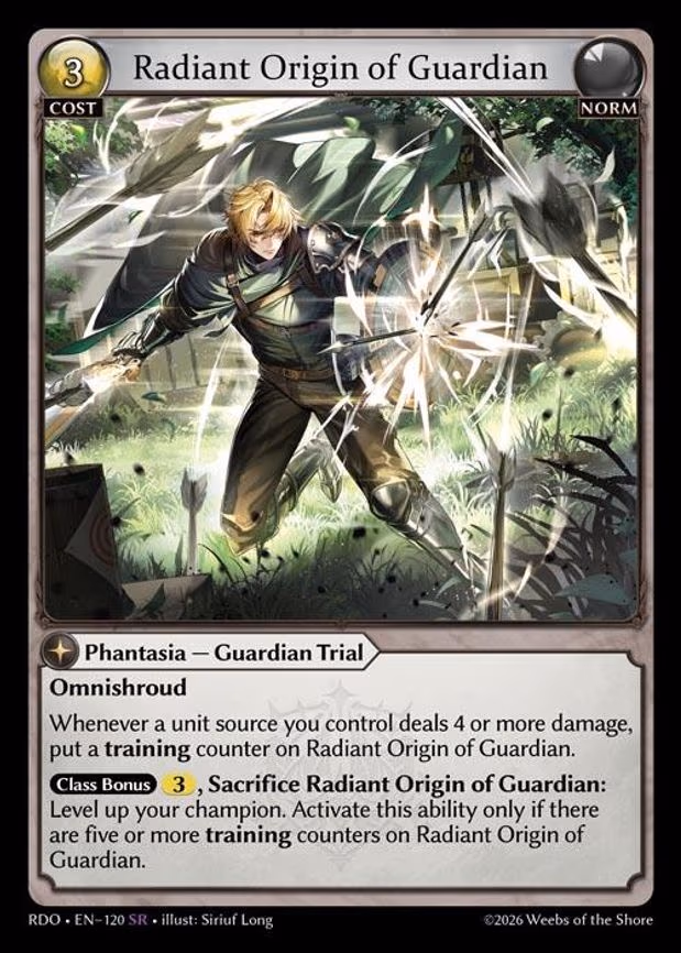 Radiant Origin of Guardian - Super Rare (120)