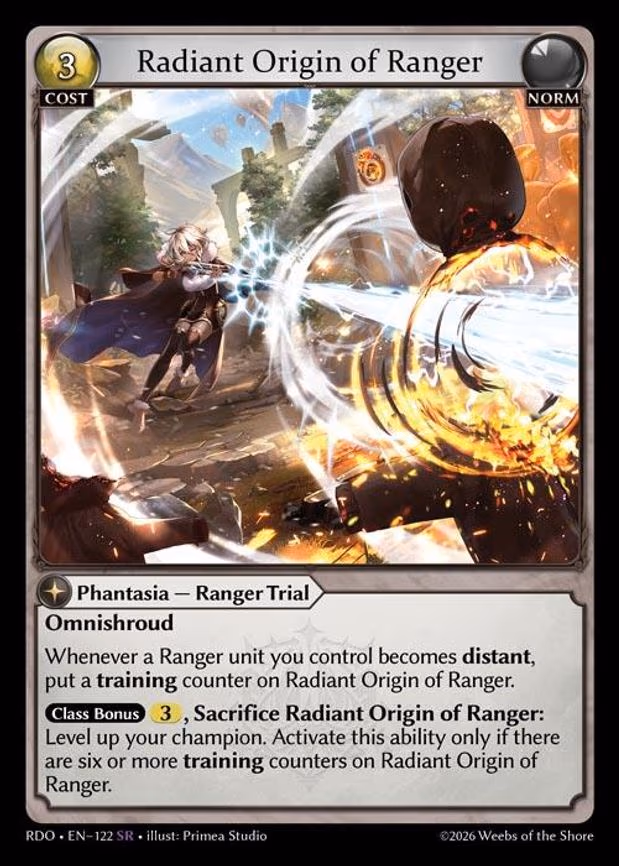 Radiant Origin of Ranger - Super Rare (122)