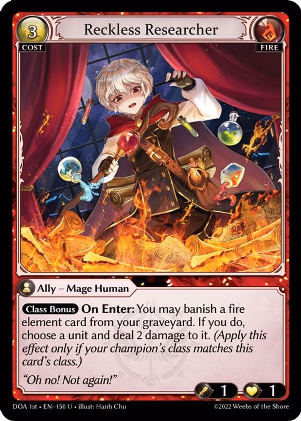 Reckless Researcher - Uncommon (150)