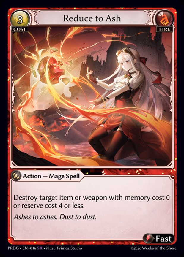 Reduce to Ash - Super Rare (016)