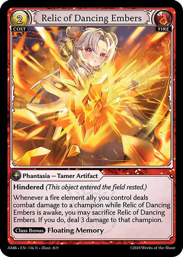 Relic of Dancing Embers - Rare (116)