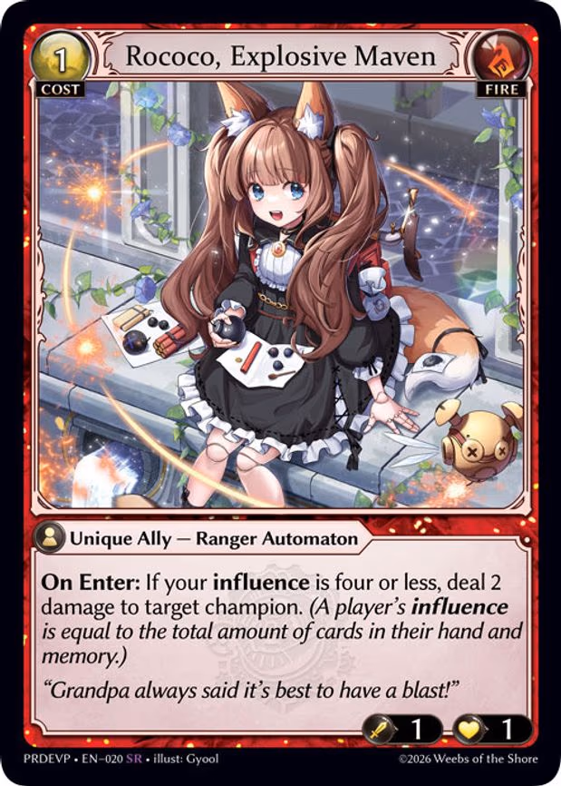 Rococo, Explosive Maven - Super Rare (020)
