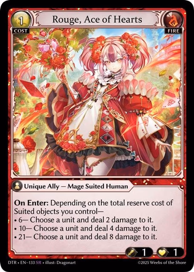 Rouge, Ace of Hearts - Super Rare (133)