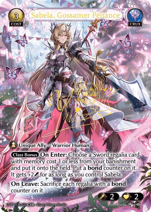 Sabela, Gossamer Penance