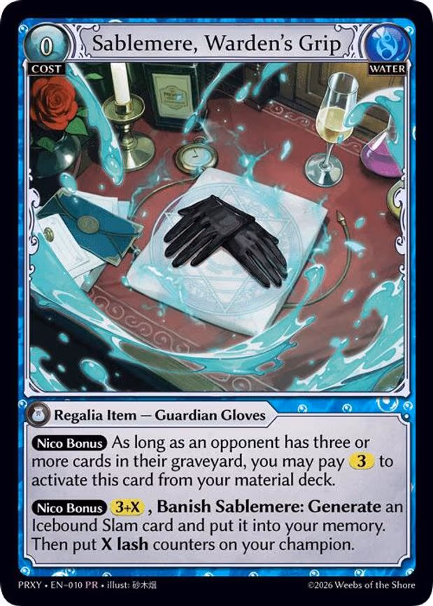 Sablemere, Warden's Grip
