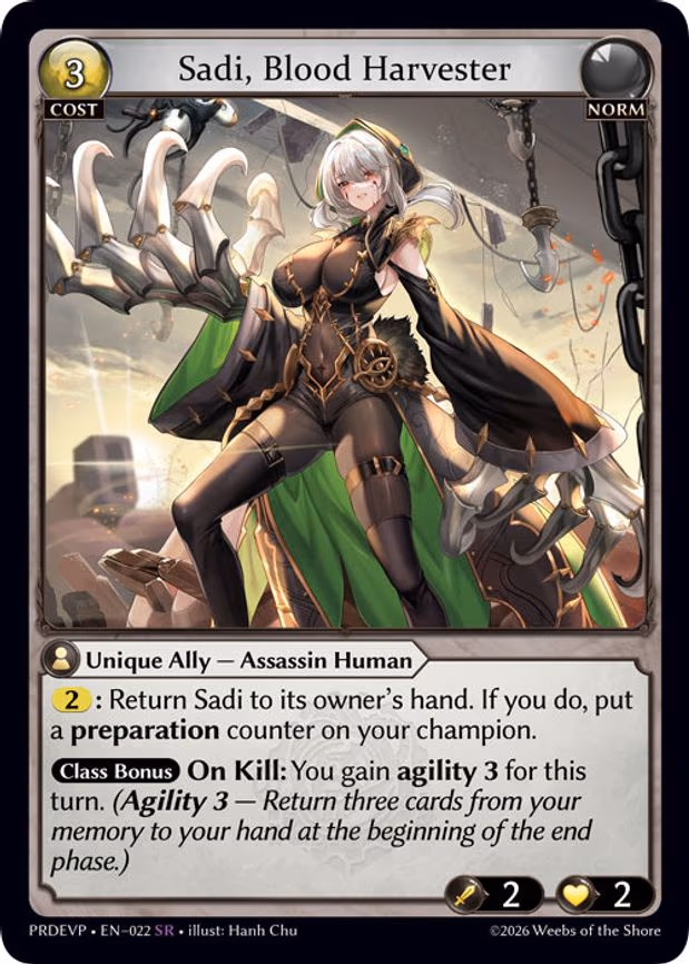 Sadi, Blood Harvester - Super Rare (022)