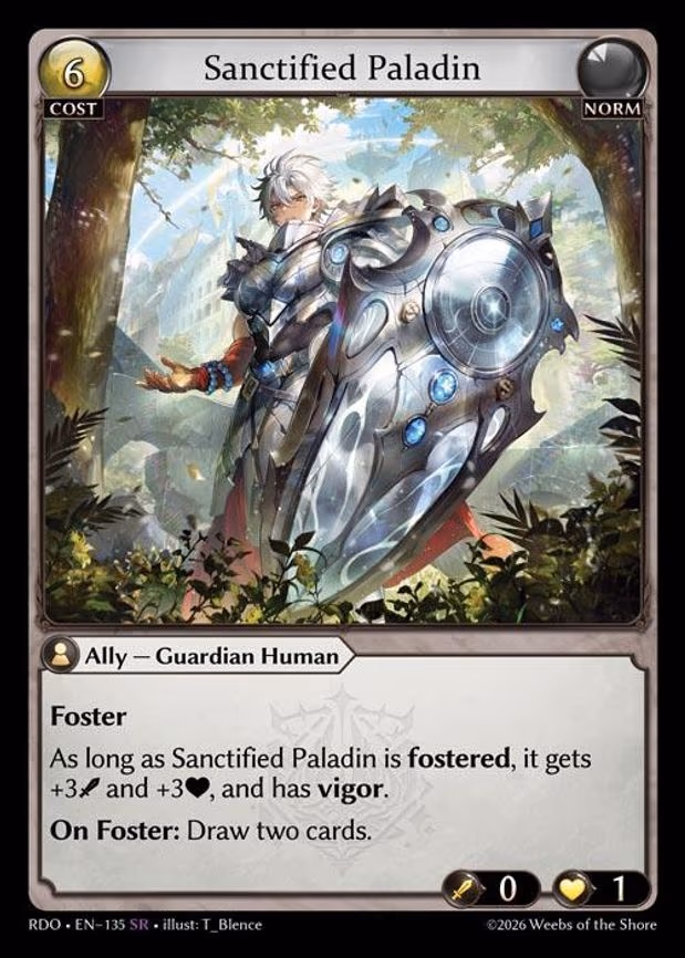 Sanctified Paladin - Super Rare (135)