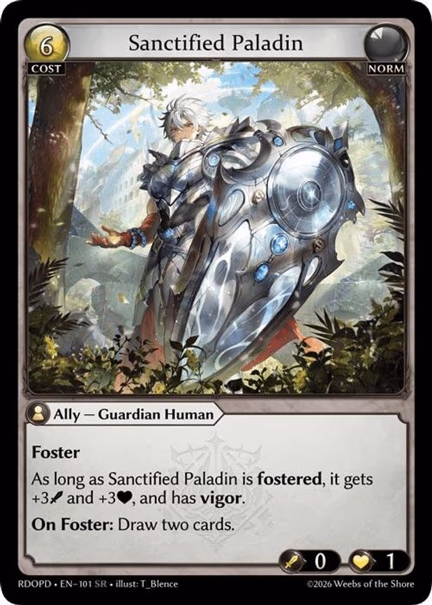 Sanctified Paladin - Super Rare (101)
