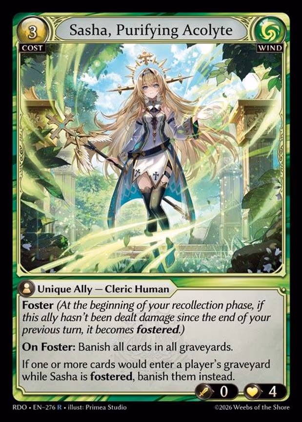 Sasha, Purifying Acolyte - Rare (276)