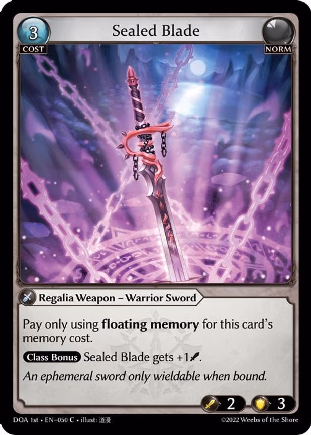 Sealed Blade - Common (050)